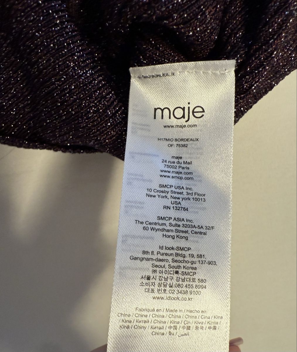 Maje Maglioni & Felpe: Maje Pullover aubergine glitzernd Grösse 1 – Usato da Zollikon venduto da snowflake10- 3