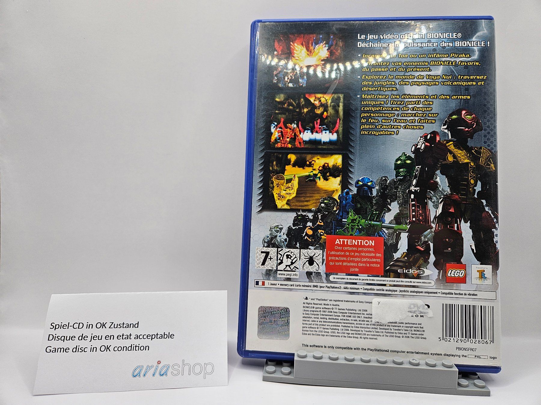 Sony Giochi: Lego Bionicle Heroes PS2 FR CIB – Usato da Hauterive NE venduto da ariashopch 1