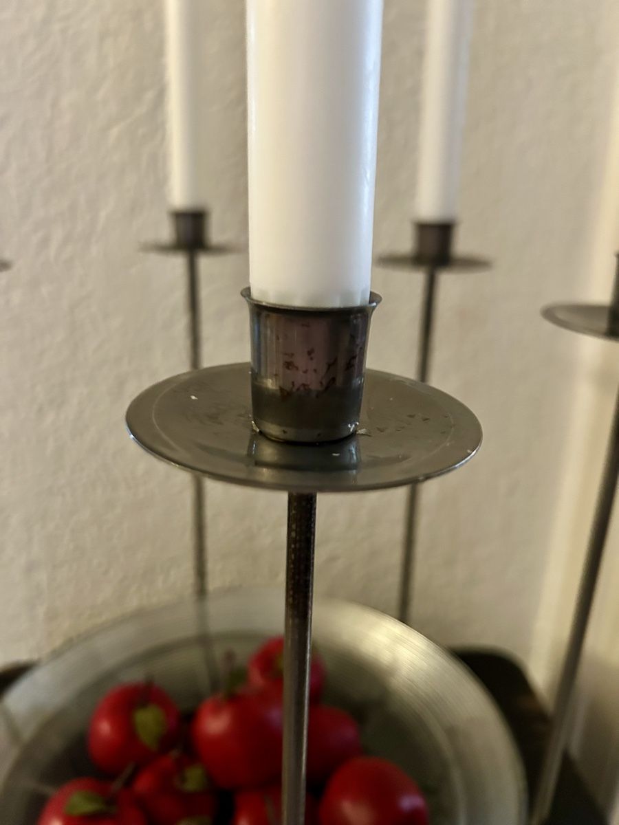 Alle Dekorationen: Candle holder with glass dish – Gebraucht aus Zürich von Mistral61 3
