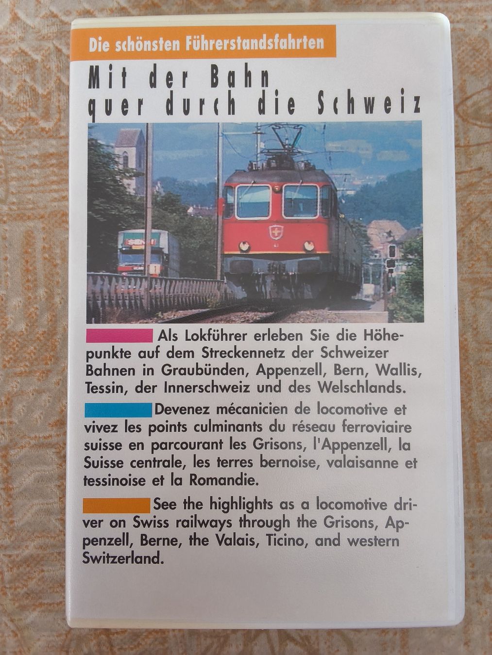 Tutti i VHS: VHS mit der Bahn quer durch die Schweiz 1993 – Usato da Hallau venduto da histoiremerveilleuse