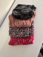 Schals Set: 4 leichte Tücher, div. Muster & Farben