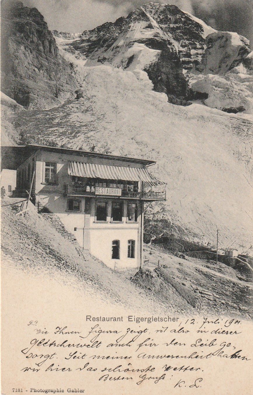 Cartoline postali: Restaurant Eigergletscher – Usato da Rorschacherberg venduto da fratovi2