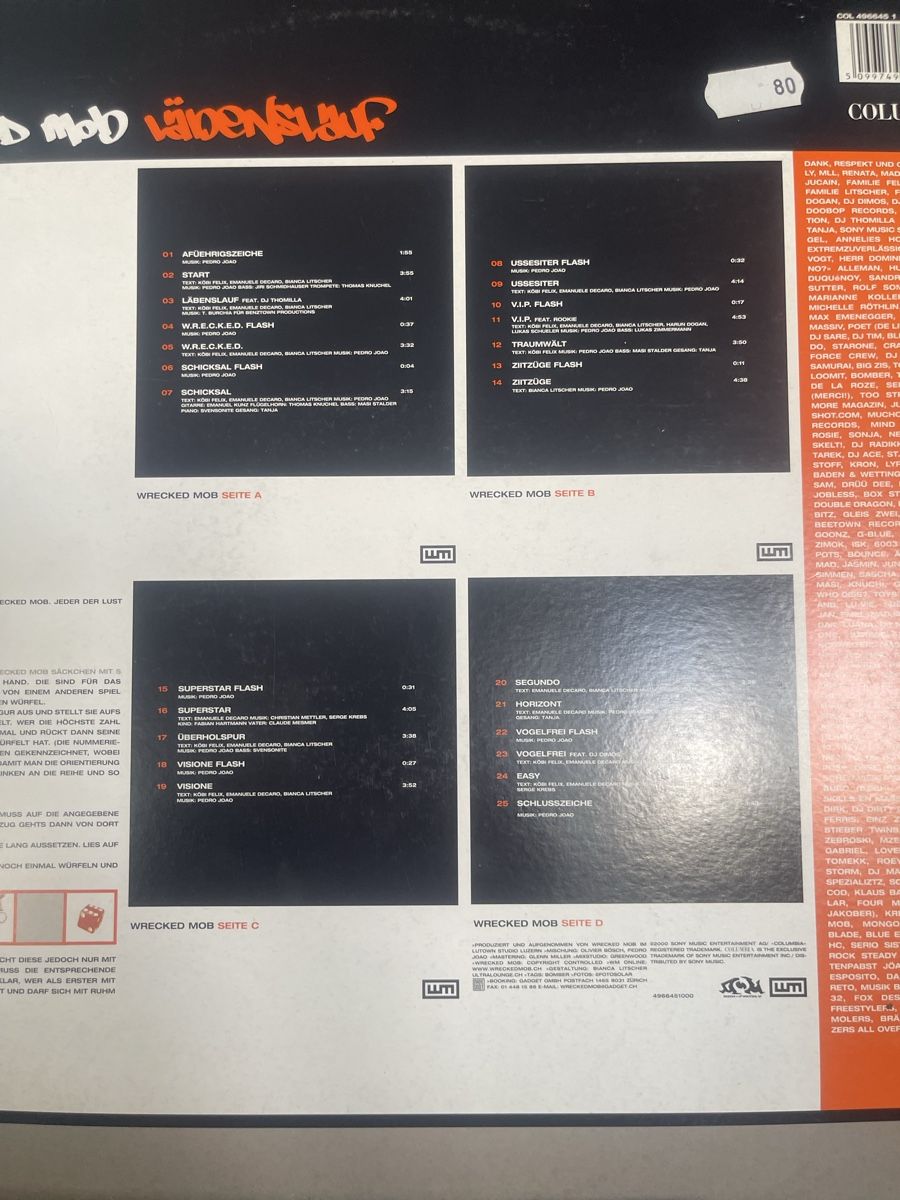 Dischi in vinile: Wrecked Mob / Läbenslauf  – Usato da Dagmersellen venduto da stonefinger 1