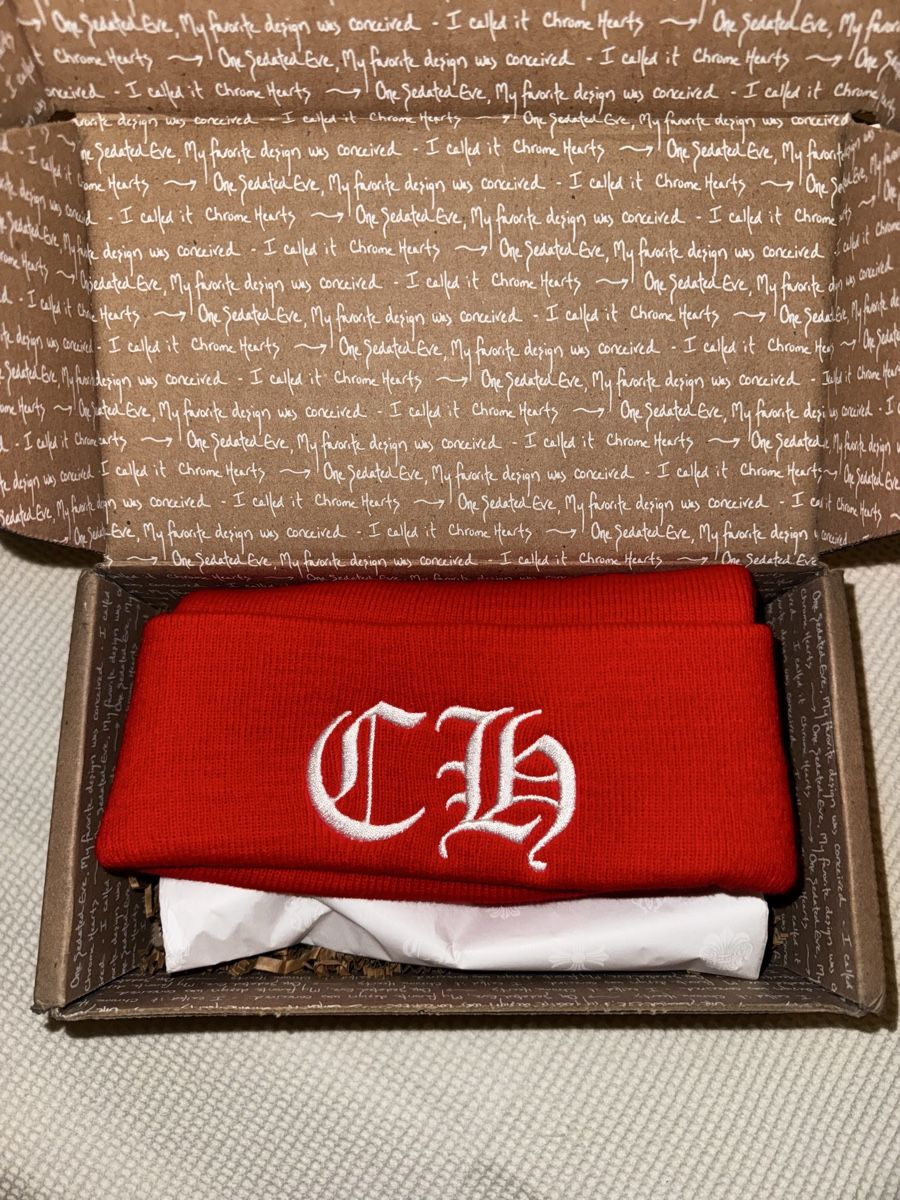 Chrome Hearts Altro in  Abbigliamento & Accessori: Chrome Hearts Beanie Mütze Rot – Nuovo (secondo la descrizione) da Stettlen venduto da enr_c5lt 1
