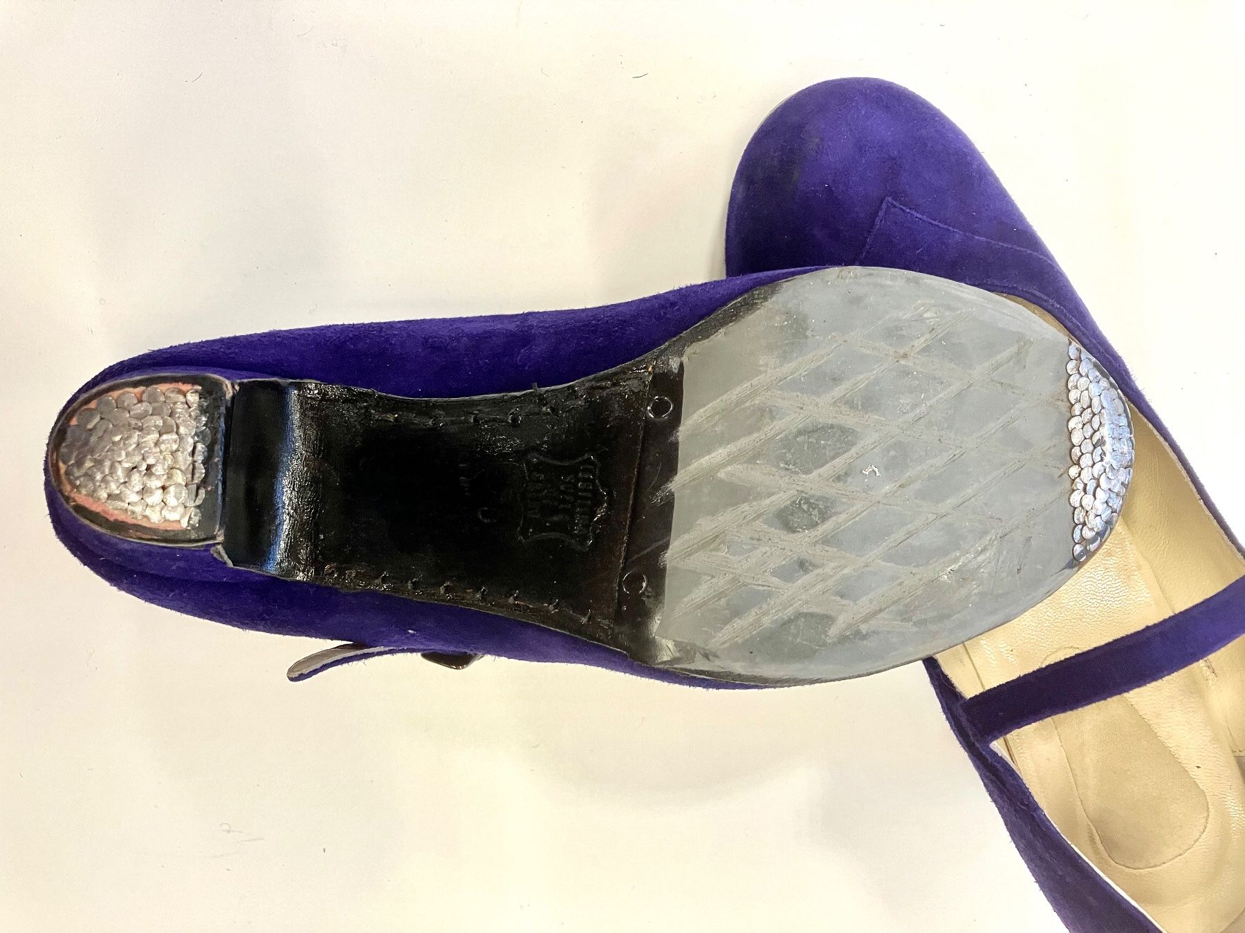 Scarpe da donna: Wunderschönen dunkellila  Pumps oder Flamencoschuhe 40 ½-41 – Nuovo (secondo la descrizione) da Schaffhausen venduto da NinaRicardo 3