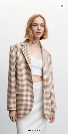 MANGO Selecrion Blazer kariert Gr. M Top Zustand