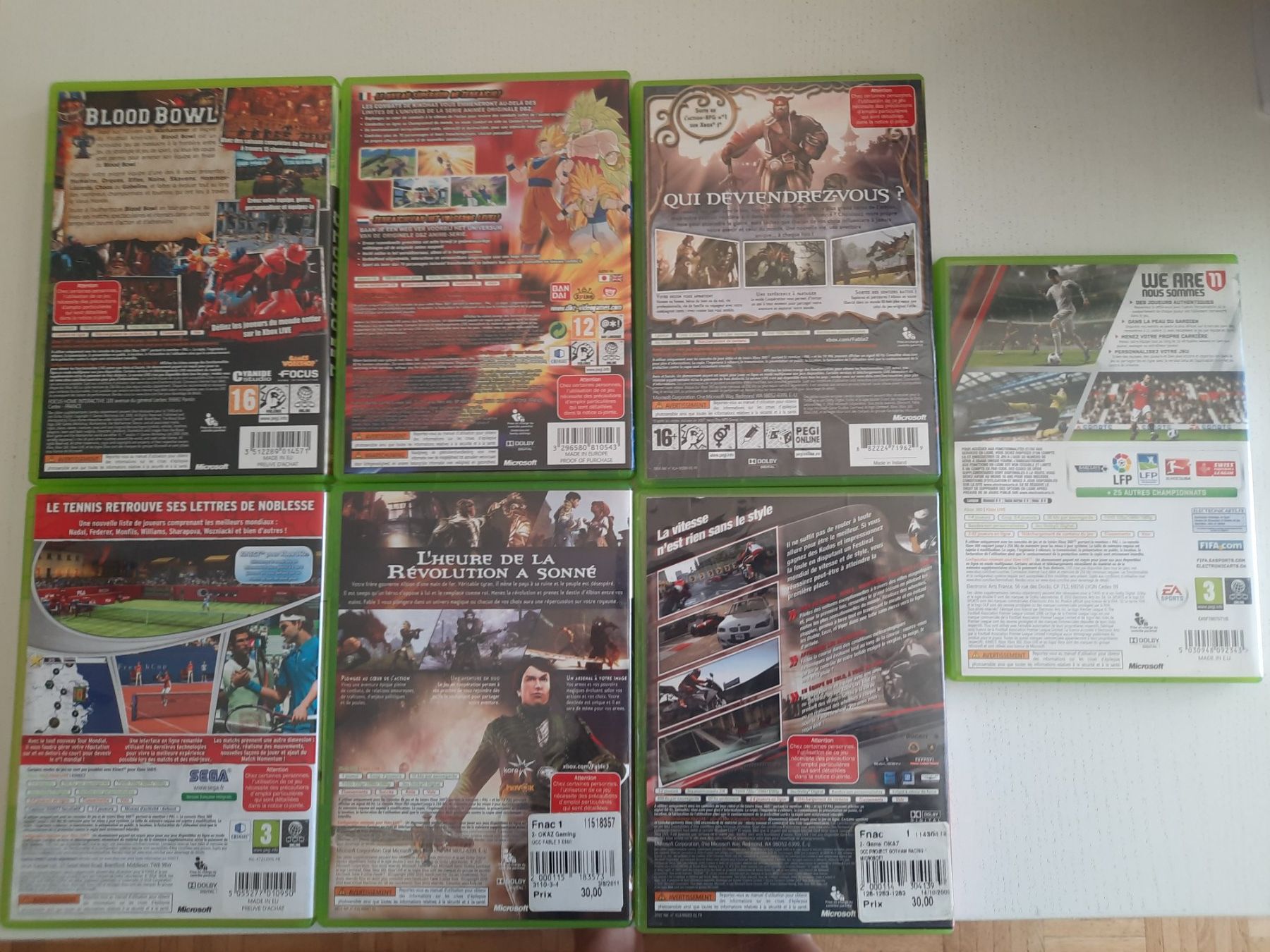 Giochi: Lot de 7 jeux XBOX 360 – Usato da Thônex venduto da Lasdunas 1