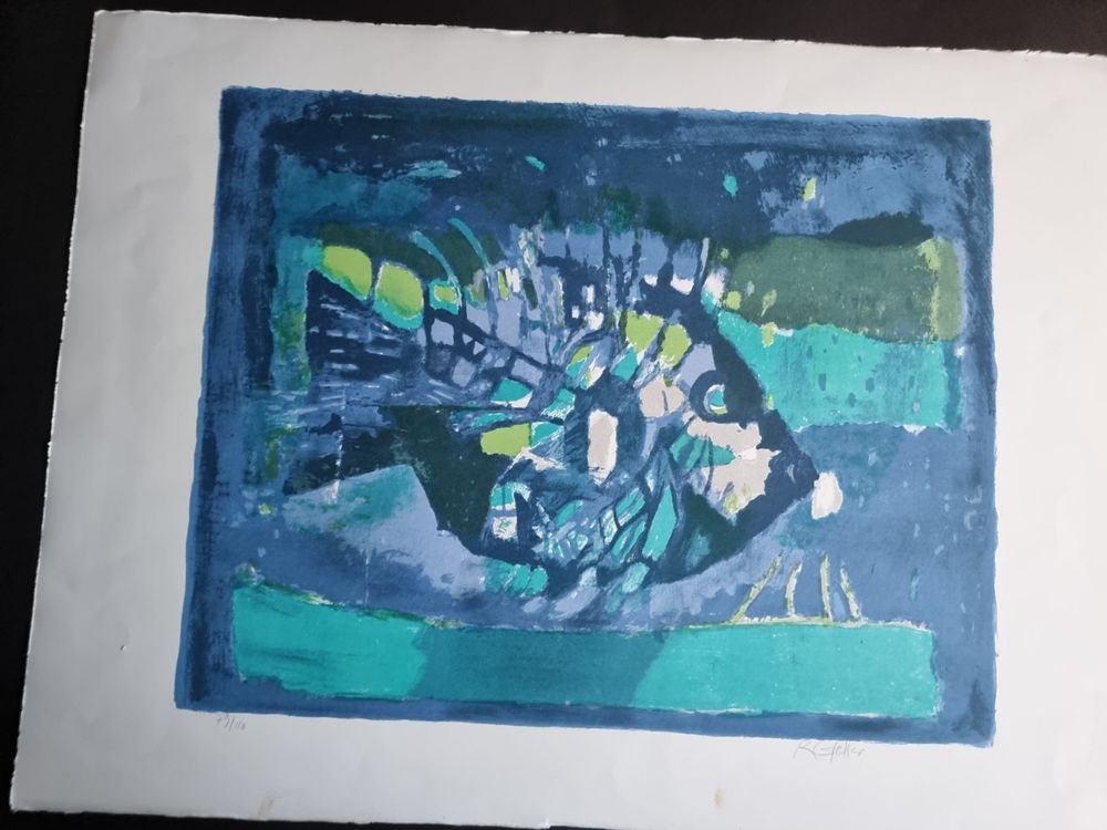 Arts picturaux & lithographies: ROLF GFELLER LITHOGRAPHIE SIGNIERT NUMMERIERT – D'occasion à Gersau par kunst-online 6