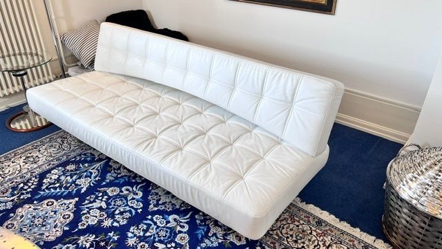 Pfister Divani: Bettsofa Leder weiss – Usato da Zollikon venduto da jue_s7nm
