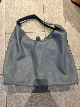 Blaue Biba Ledertasche