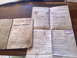 Valais Ulrichen 2 documents anciens même provenance en lot