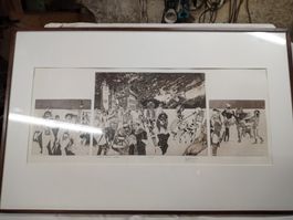 Grosse Radierung 101/65cm