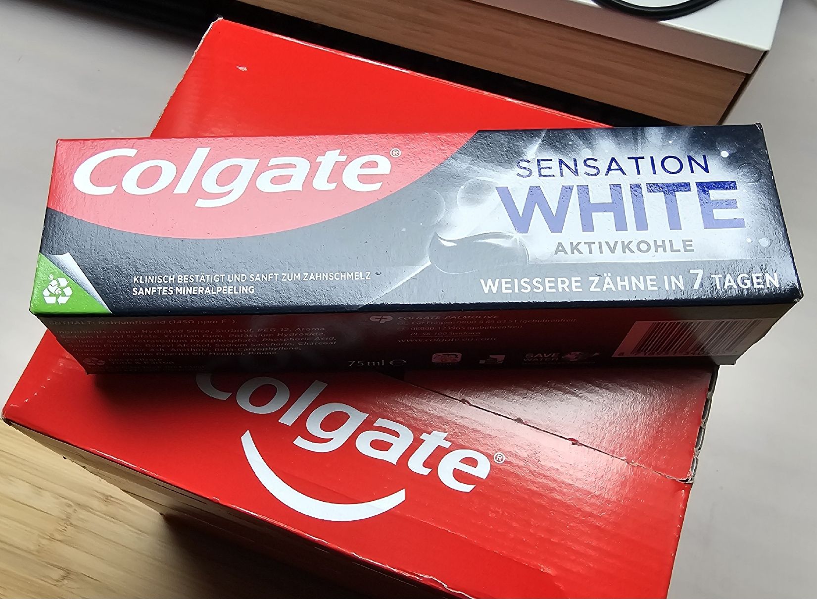 Cura dei denti: Colgate Sensation White – Nuovo e nell'imballaggio originale da Leuzigen venduto da __walKmaN__