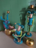 Versand möglich! Vintage Harlekin Figuren, 1 Kerzenständer