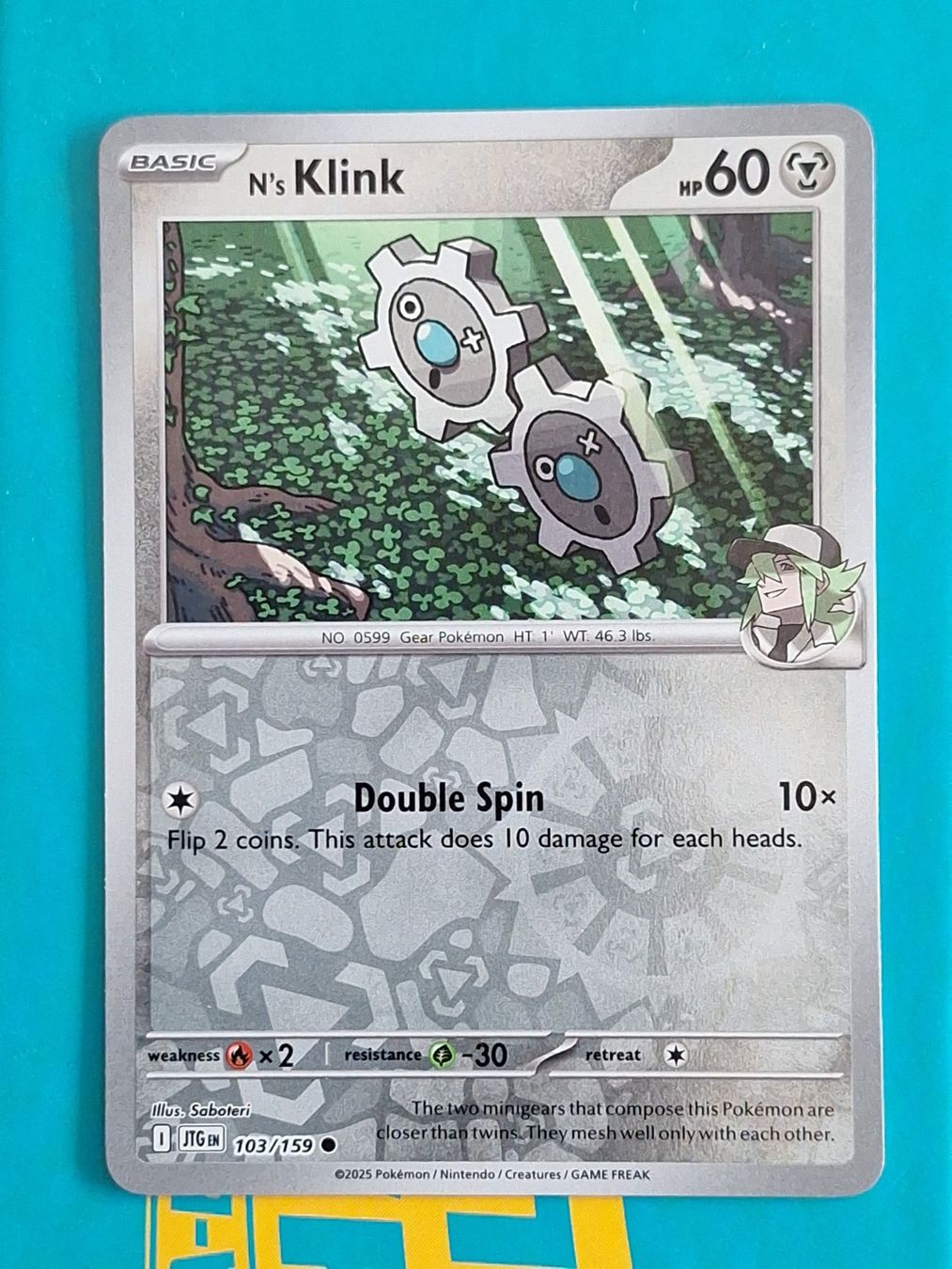 Pokémon Carte collezionabili: N's Klink - Reverse Holo Pokemon Journey Together #1.7 – Usato da Altstätten SG venduto da GGsGameshop