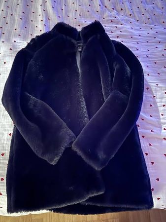 Vero Moda Kunstpelz-Jacke schwarz neuwertig