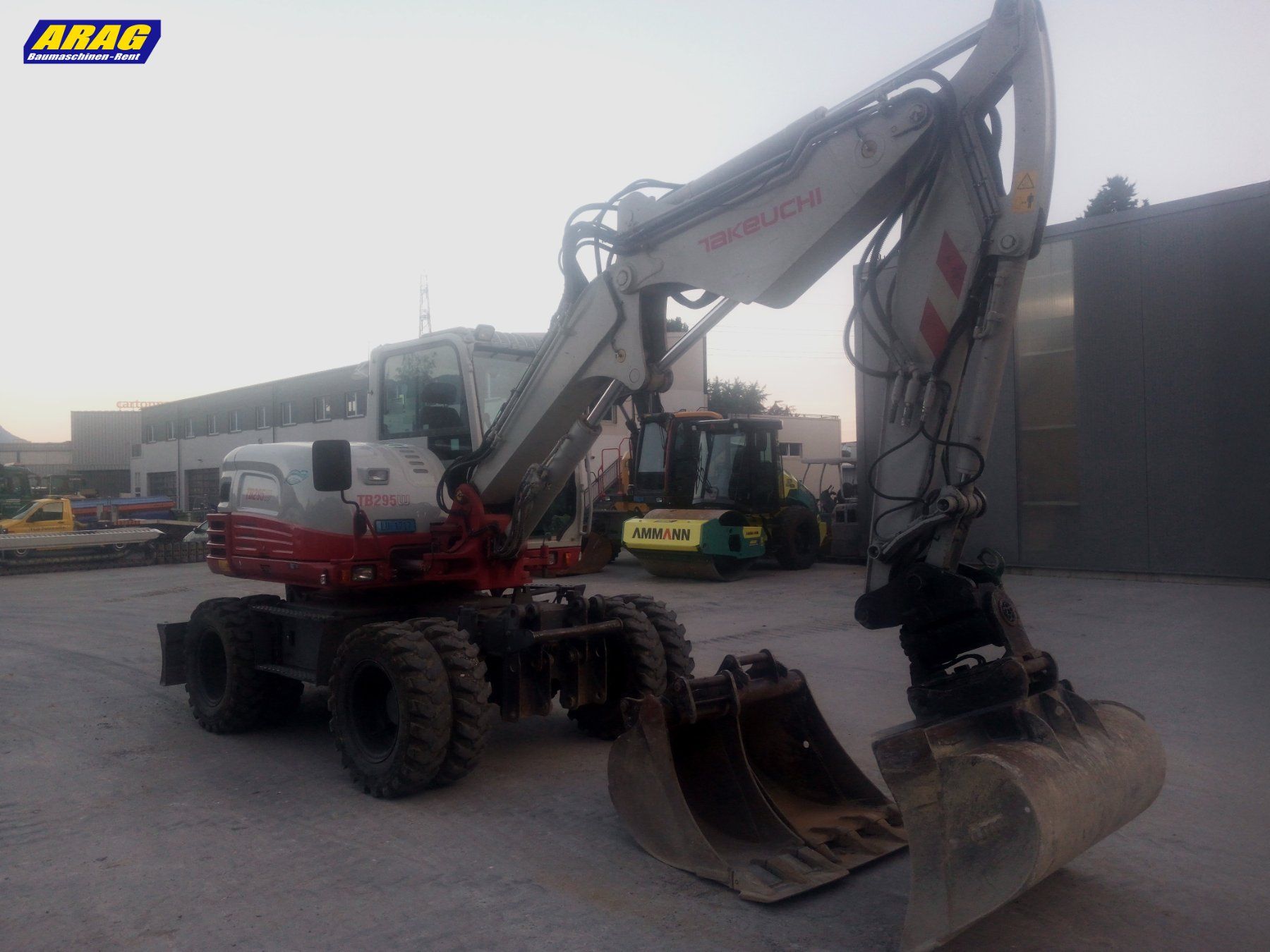Takeuchi Escavatori: Takeuchi TB295W Mobilbagger / Pneubagger – Usato da Hasle LU venduto da Arag08 2