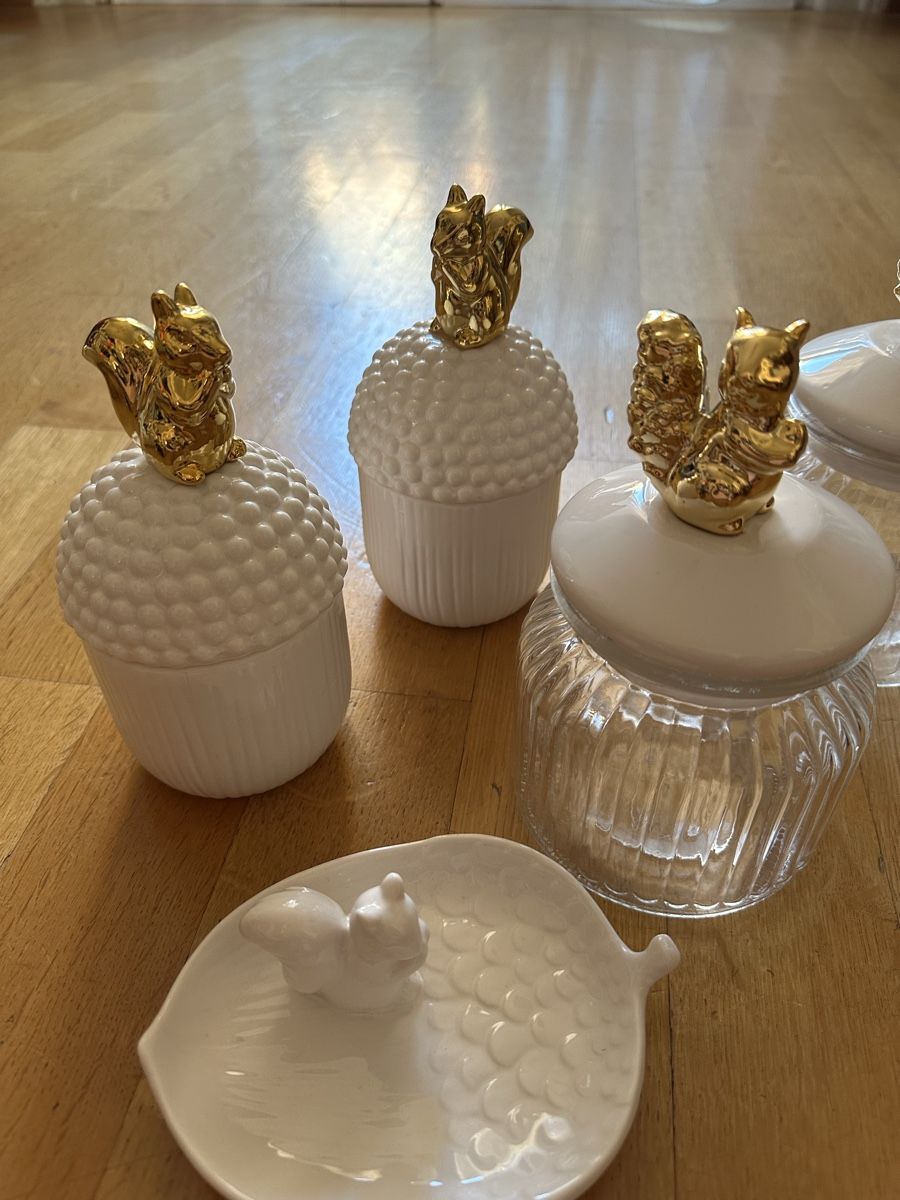 Tutte le decorazioni: Dosen Eichhörnchen 5 tlg Gold – Usato da Bern venduto da womiman 1