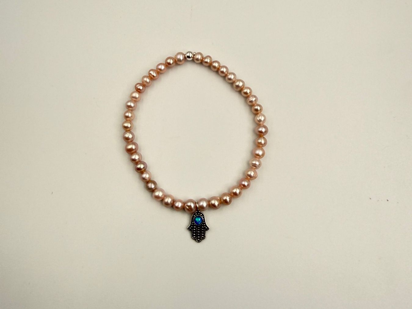 Bracciali & Braccialetti: Armband Fatima Hand Süsswasserperle Opal – Nuovo e nell'imballaggio originale da Zug venduto da gold.schmuck 1