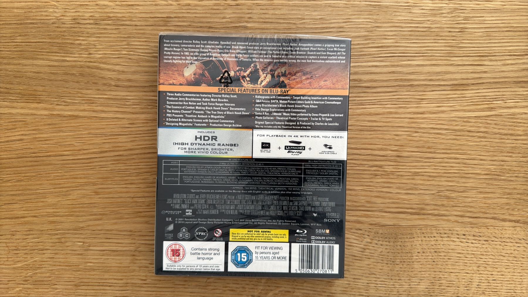 Tutti i DVDs: Black Hawk Down - 4K UHD Blu-Ray – Nuovo e nell'imballaggio originale da Wallisellen venduto da Art_Vendorlay 1