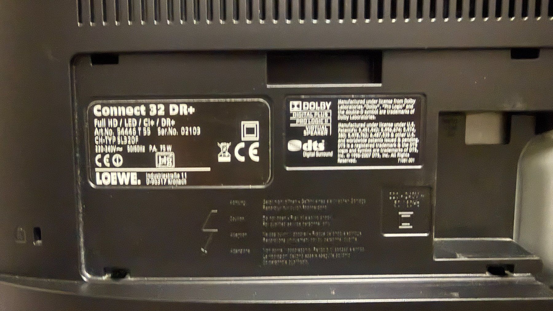Loewe Televisori: LOEWE Connect 32 DR+ SL320F Full HD LED CI+ DR+ – Usato da Lodrino venduto da Stema 3