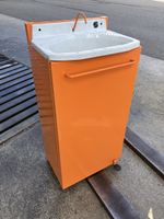 ROMAY Spülbecken orange Metall-Gehäuse mit Handpumpe