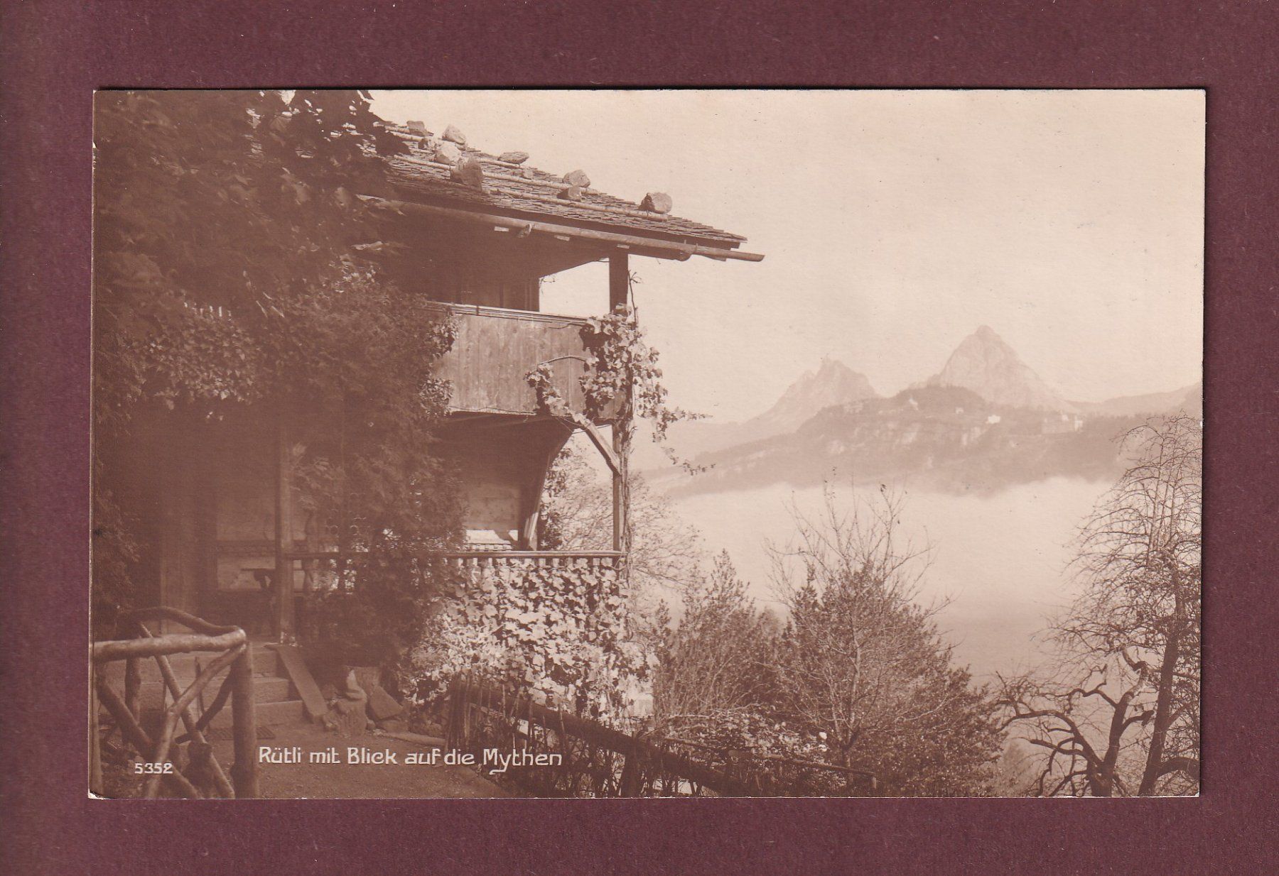 Cartoline postali: RÜTLI - Mythen – Usato da Pully venduto da nicecards
