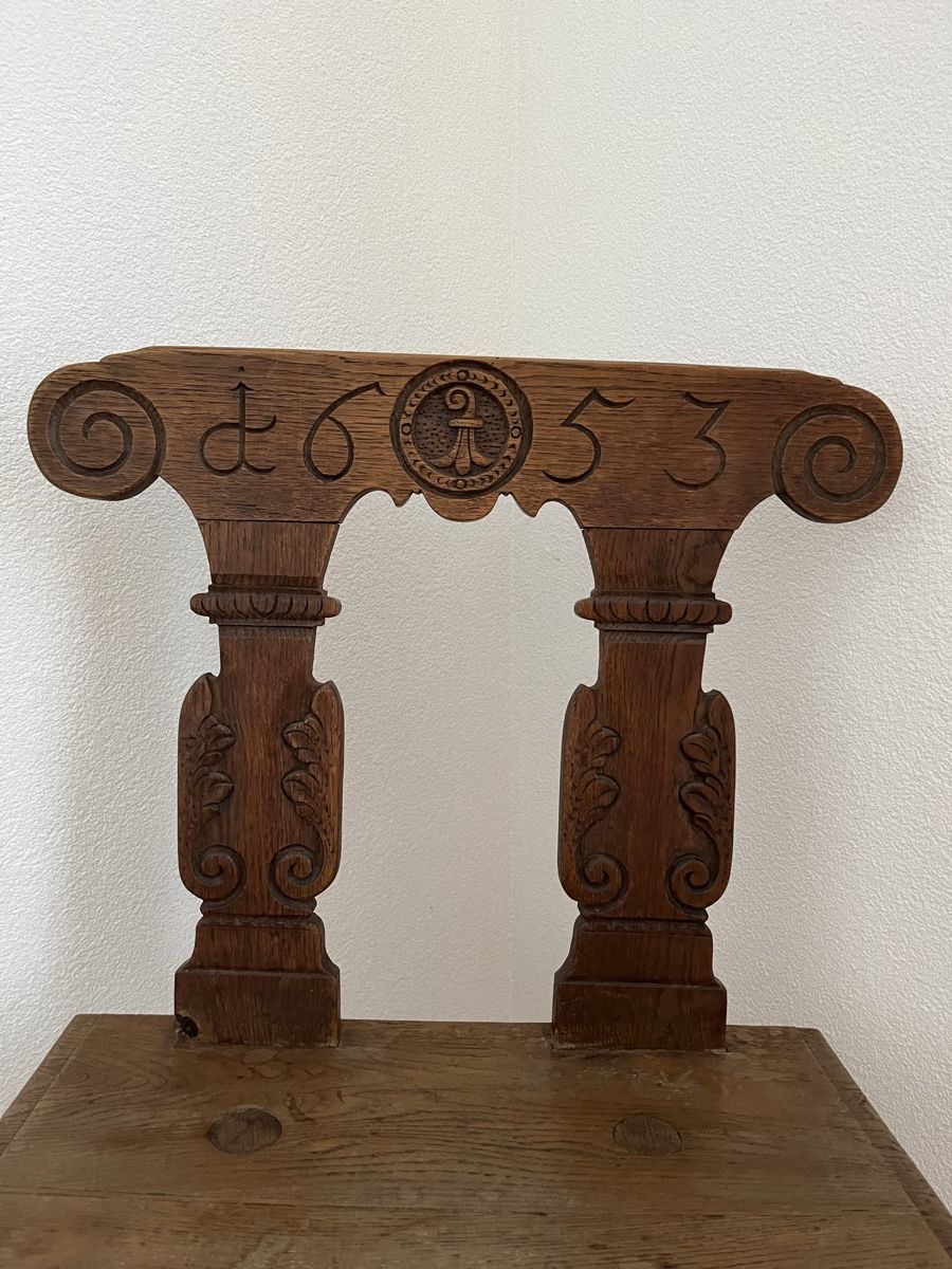 Stühle: Basler Stabelle / Stuhl von 1653 mit geschnitztem Baslerstab – Gebraucht aus Arboldswil von Sonnenelfe 2