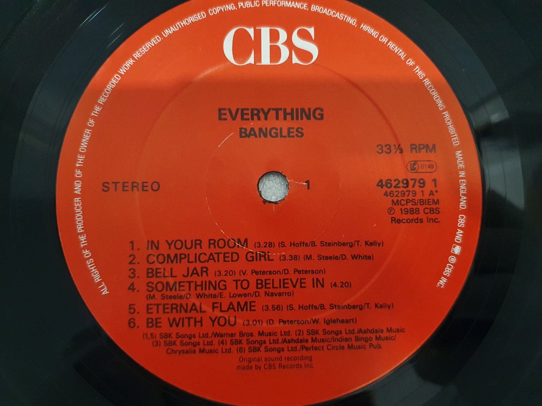 Dischi in vinile: Bangles – Everything – Usato da Uster venduto da Vinyl-Leidenschaft 4