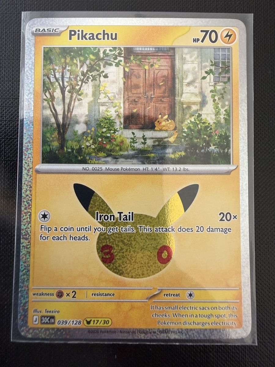 Pokémon Sammelbilder & Trading cards: Pikachu #039 30C EN – Neu (gemäss Beschreibung) aus Savigny von Matgab94