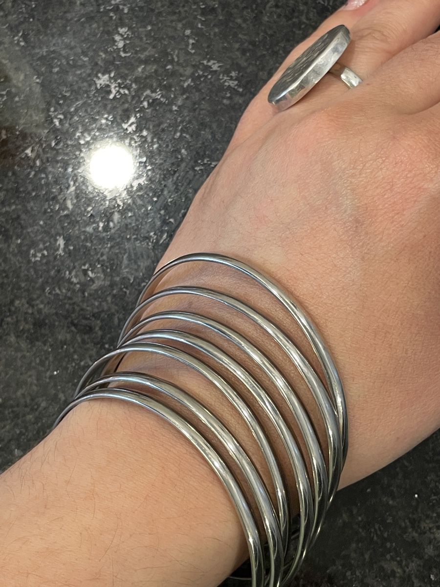 Bracelets: 7 Armreifen aus Silber – D'occasion à Reinach BL par pupa.ball 1