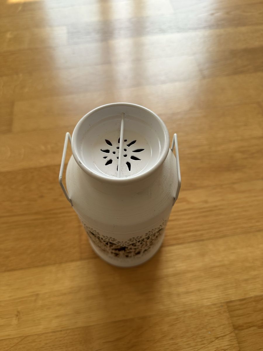 Candele: Kerze aus Milchkanne, weiss – Nuovo (secondo la descrizione) da Olten venduto da sar_zs6d 1