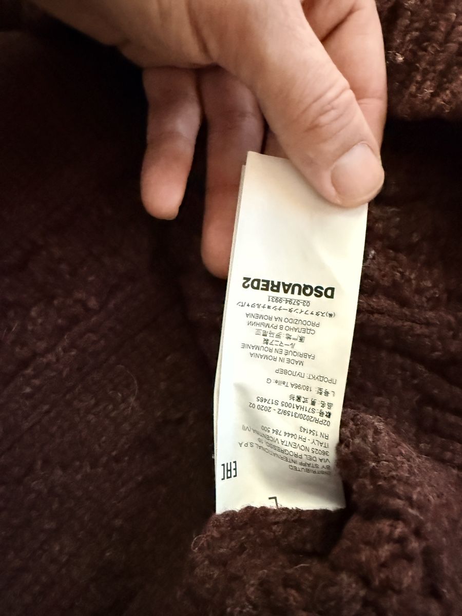 Dsquared2 Maglioni & Felpe: Dsquared2 Wollpullover, Grösse L, bordaux – Usato da Zürich venduto da MyWardrobe 4