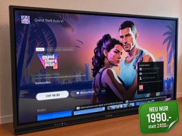 Gigantischer Touch-Screen 4K - Gaming/Streaming/Whiteboard