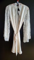 Edler Kimono Noir Spitze Ärmel, Grösse XS/S neu!