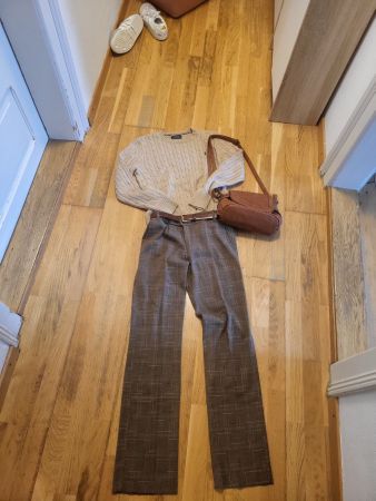 Damenhose Gr S, Wollmischung, weich