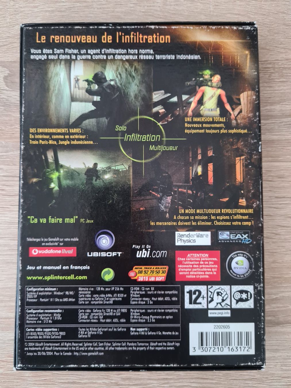 Giochi: Splinter Cell Pandora Tomorrow (4 CD) (Multilanguage) - PC – Usato da Carouge GE venduto da Franllo 1