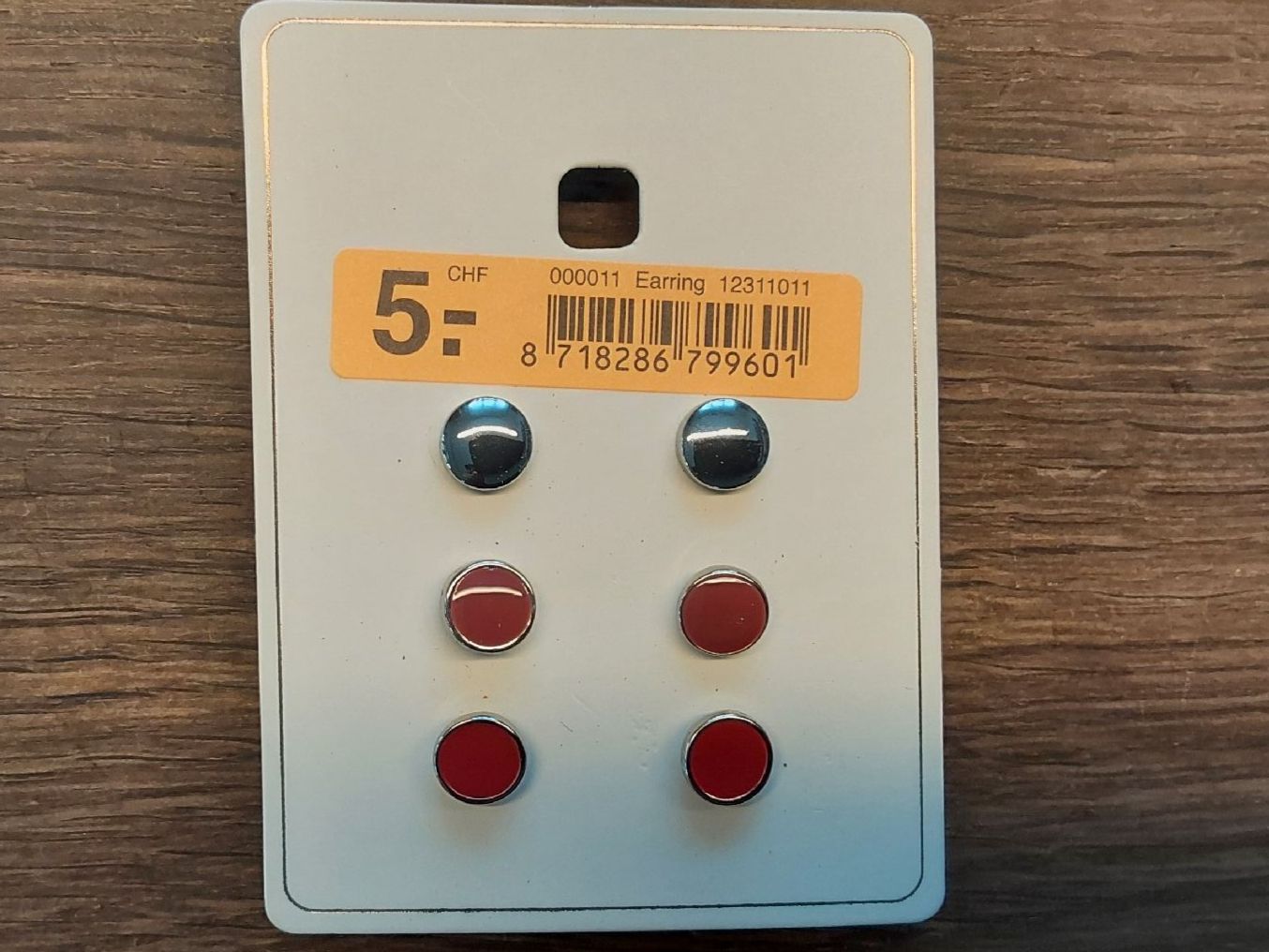 Boucles d'oreille: 3 Paar Ohrstecker neu – Neuf avec emballage d'origine à Köniz par scopello12