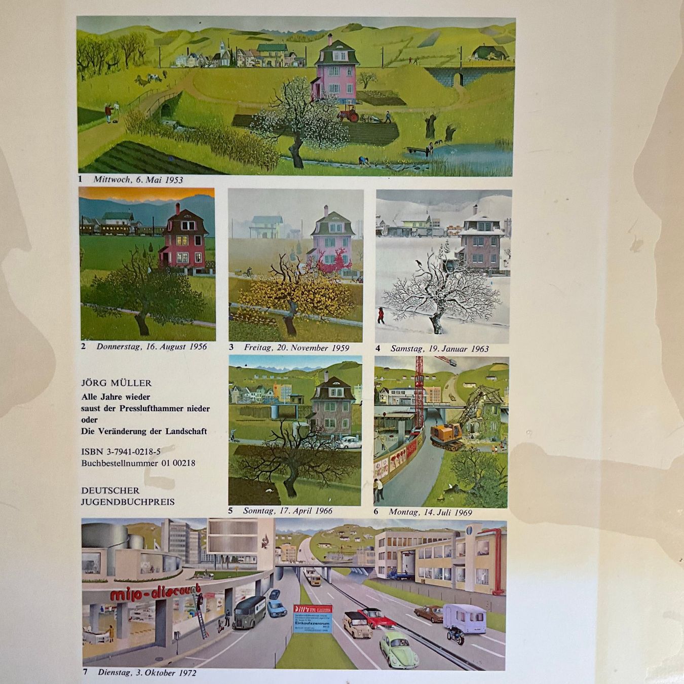 2x Jörg Müller, Veränderung der Landschaft + Stadt (Gebraucht) in