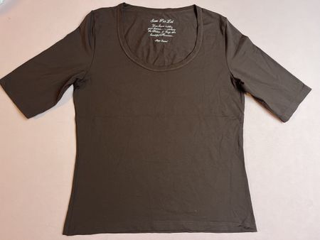 Sem per Lei Shirt Gr. L Braun 3/4 Arm elegant