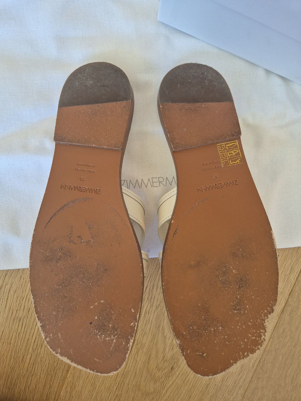 Zimmermann Scarpe da donna: Zimmermann Prisma leather slides – Nuovo (secondo la descrizione) da Faulensee venduto da edart24 3