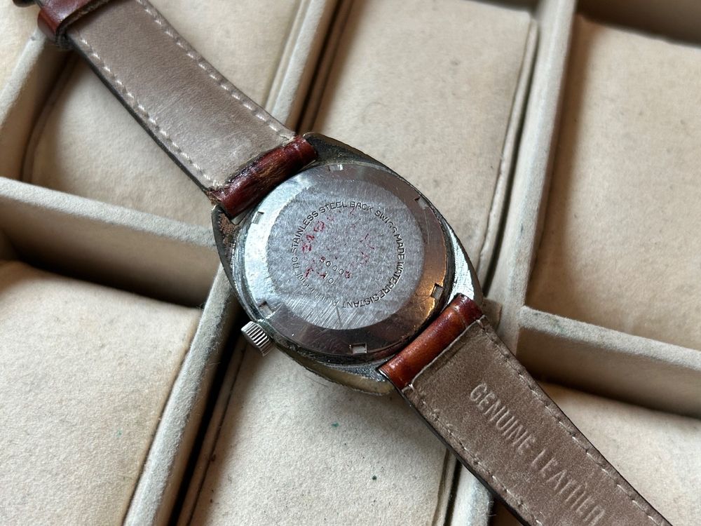 Montre Vintage Automatique Airain Anjax – Pour Homme – Occasion – Style Rétro Mécanique