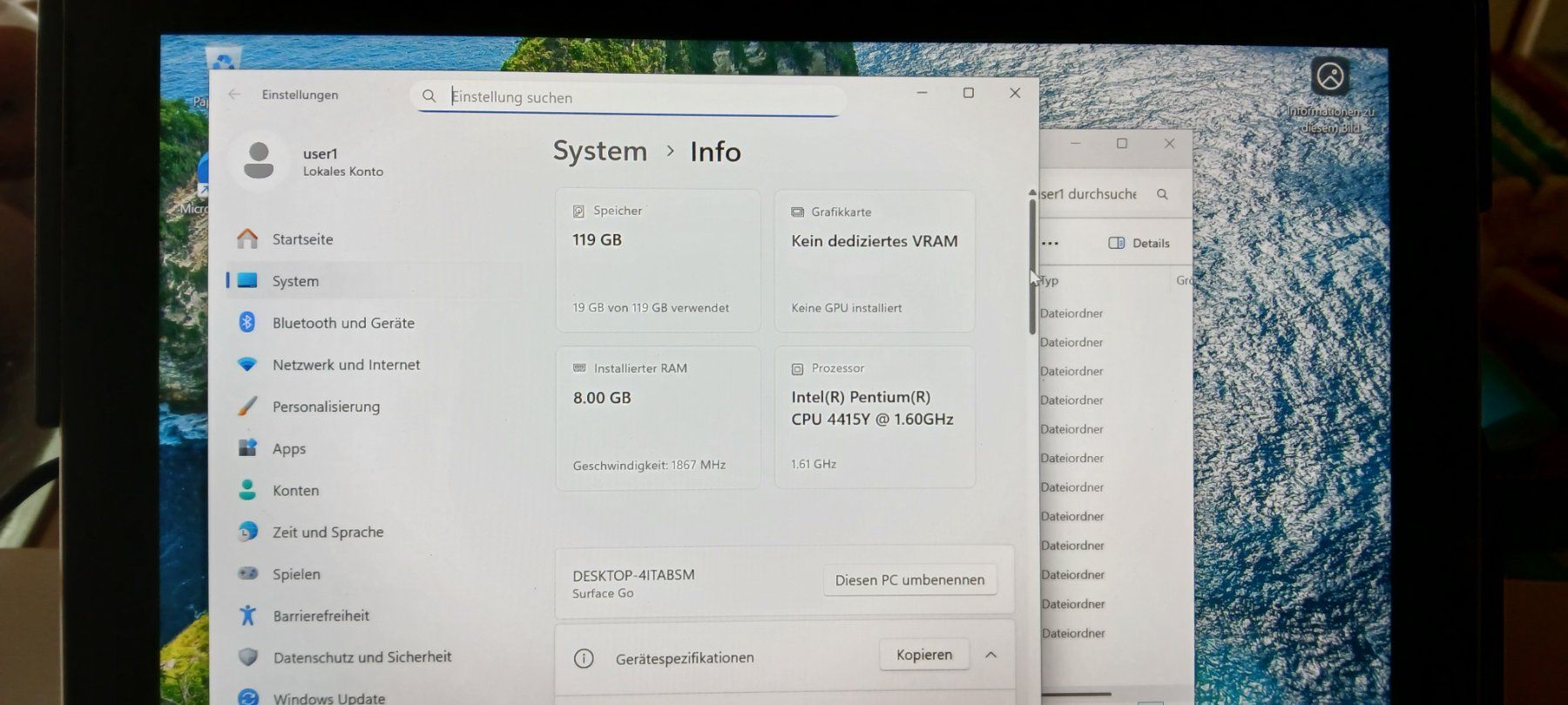 Microsoft Tablet PC: Surface Go Consumer Model 1824  UEFI: 1.0.38 – Gebraucht aus Zürich von sebime0 2
