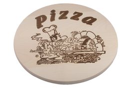 Pizzateller "Pizzabäcker"  30cm Ahornholz Natur