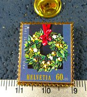 PRO JUVENTUTE HELVERIA 60 BRIEFMARKE PIN SWISS MADE