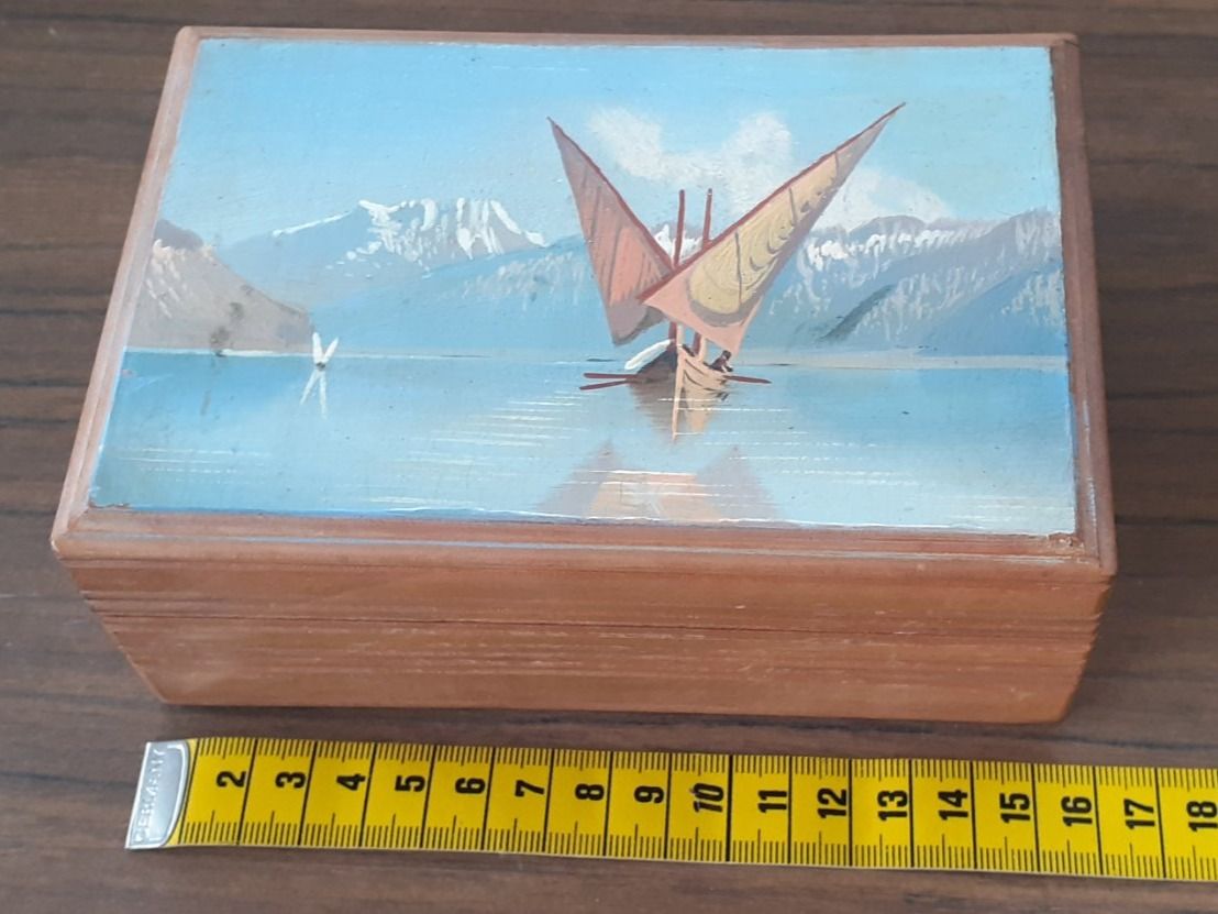 Barattoli: Holzschatulle Vedute antik Nr.2 – Usato da Mörschwil venduto da antiksalon21 5