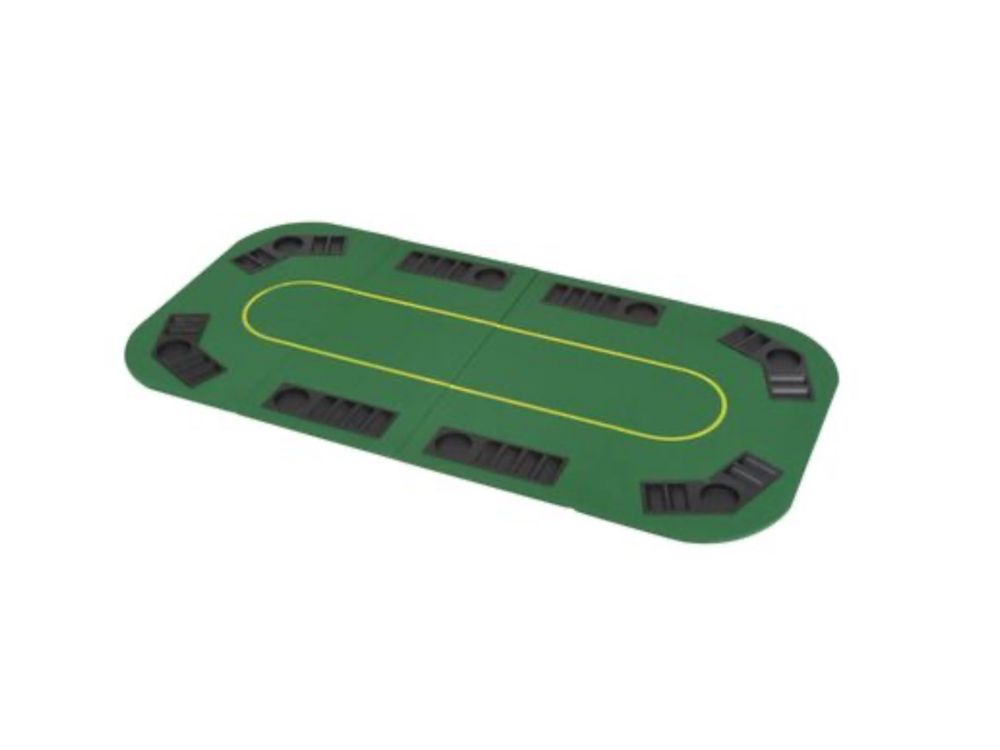 VICASKY Poker Tischauflage Mit Layout-Druck - Rutschfeste Pokermatte Für Spielabende, Blau