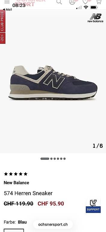 Chaussures hommes: New Balance Gr.44 Blau  – D'occasion à Adligenswil par adropolis 2