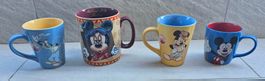 Lot de 4 mugs DISNEYLAND PARIS DISNEY neufs