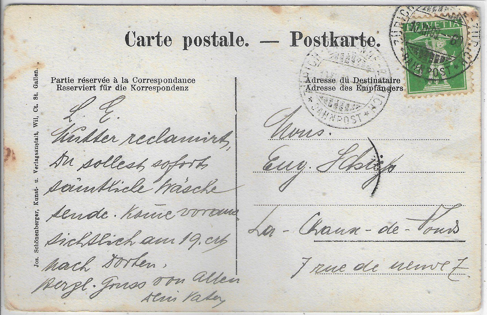 Cartes postales: Herisau - Totalansicht – D'occasion à Ettingen par Kartenplanet 1